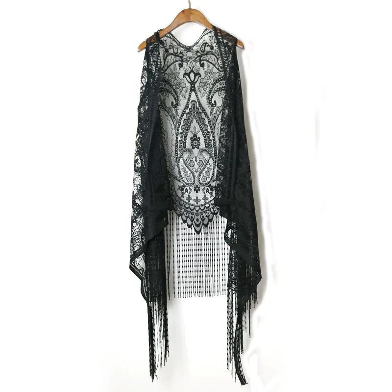 Crochet Top Boho - Crochet Lace Harajuku Holiday Blouses Lace
