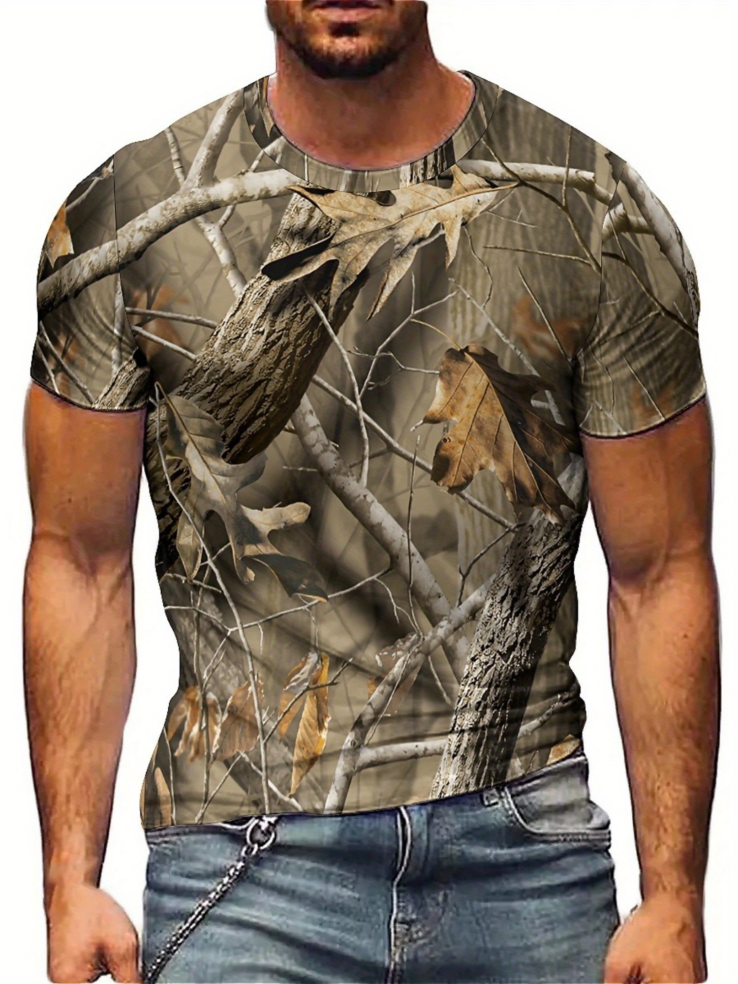 Vintage Y2K - Vintage Camo Leaf Print Y2K Men'S
