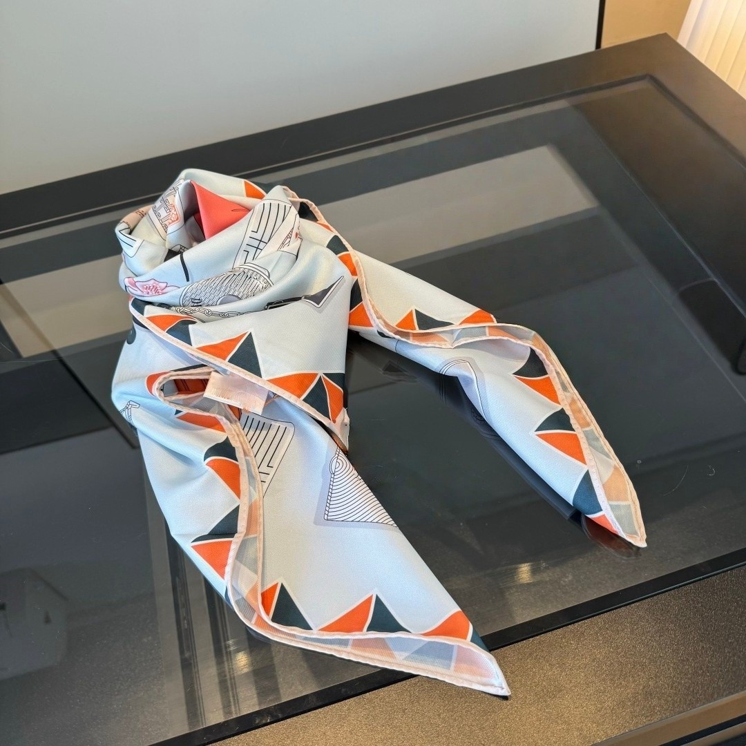 Vintage Fashion Wear - Top-Tier Pure Silk Women's Scarves French