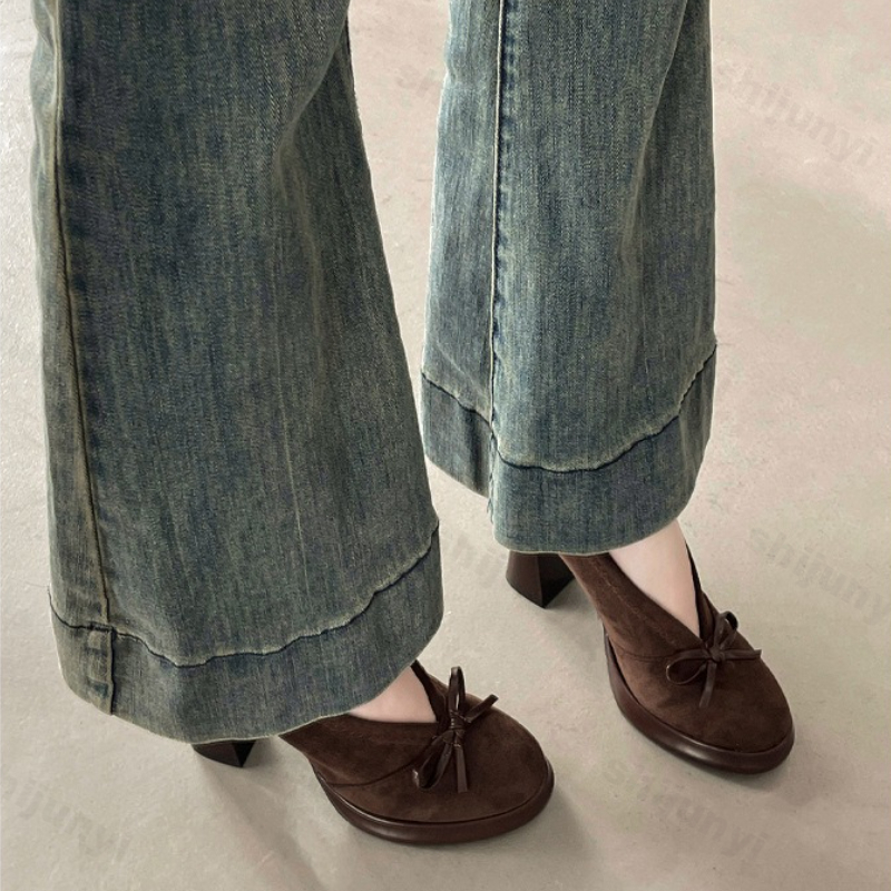 Women's High Heels 2025 Spring - Vintage Fashion Online ulasan dan harga