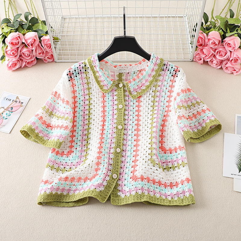 Button Up Crochet Shirt for Wo - Crochet Top Boho ulasan dan harga