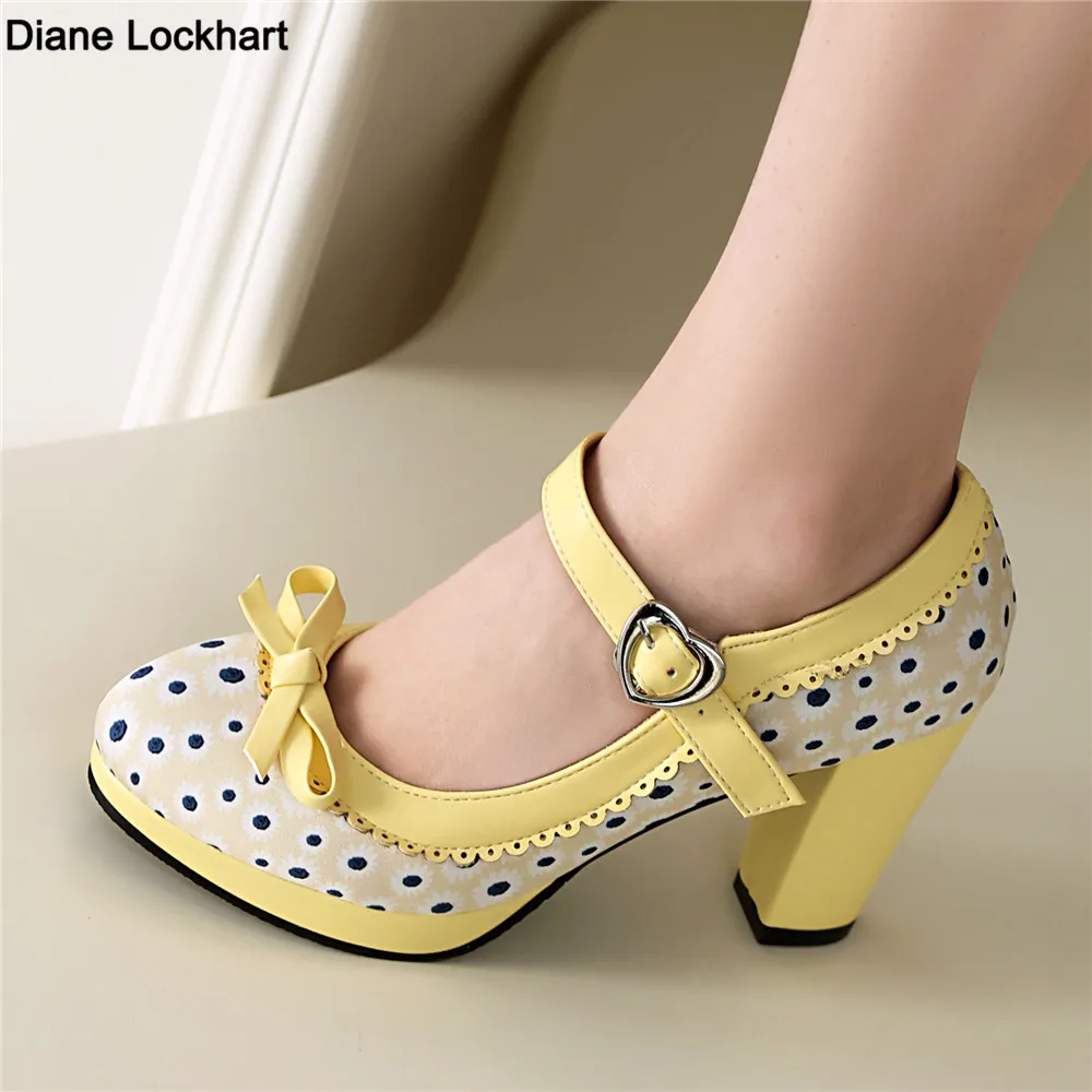 2025 New Polka dot Lolita Shoe - Vintage Old Fashion ulasan dan harga