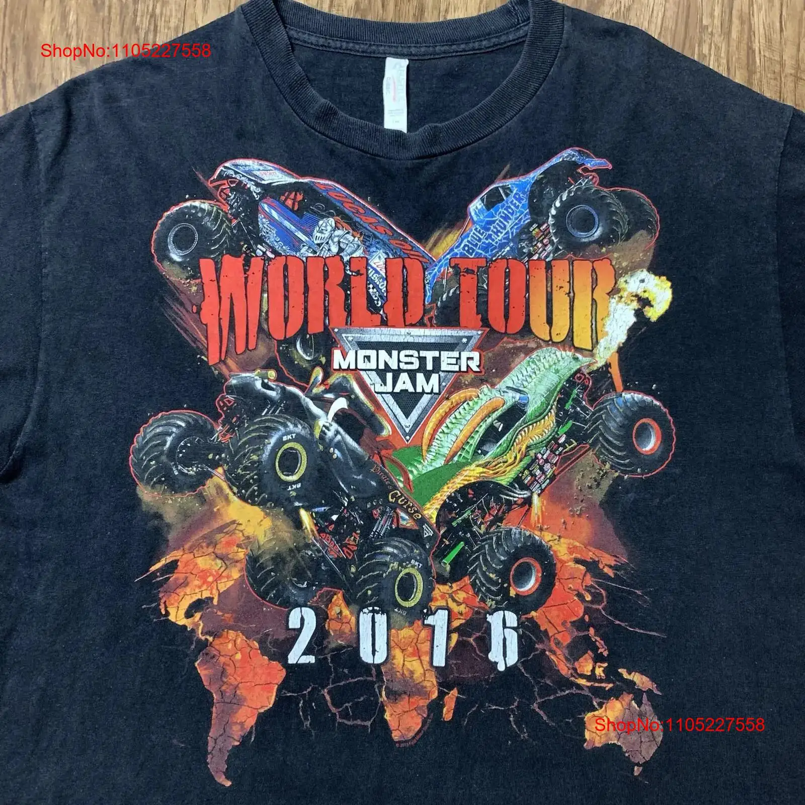 Monster Jam T Shirt Size Large - Vintage Fashion World ulasan dan harga