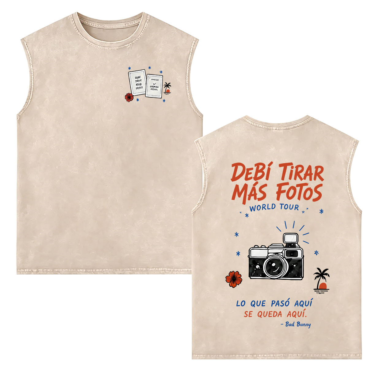 Rapper Bad Bunny Vintage Washe - Vintage Fashion World ulasan dan harga