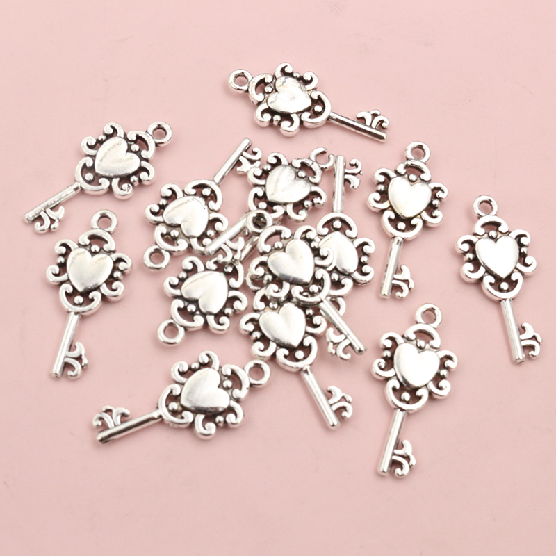 50pcs Vintage Small Key Charms - Vintage Fashion Online ulasan dan harga