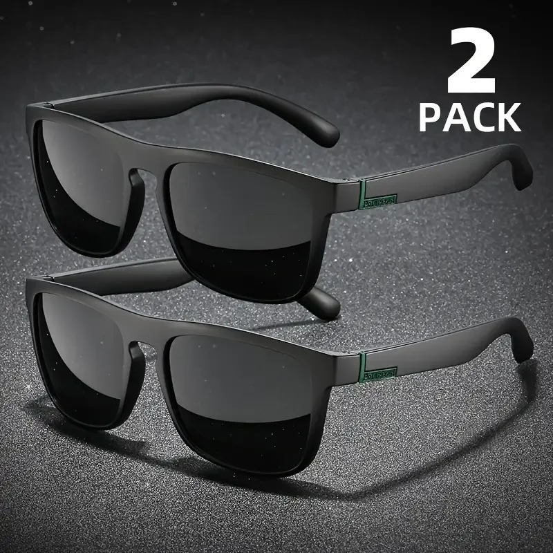 2PCS Fashion Square Sunglasses - Vintage Outdoor Fashion ulasan dan harga