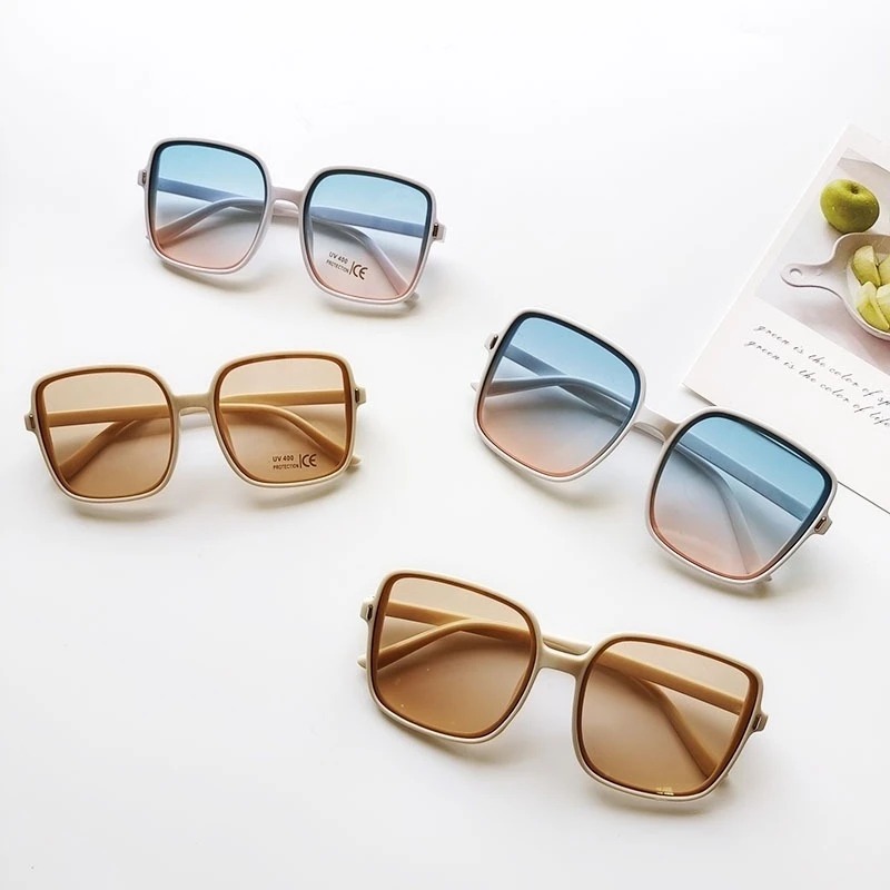 Vintage Oversized Square Sungl - Vintage Outdoor Fashion ulasan dan harga