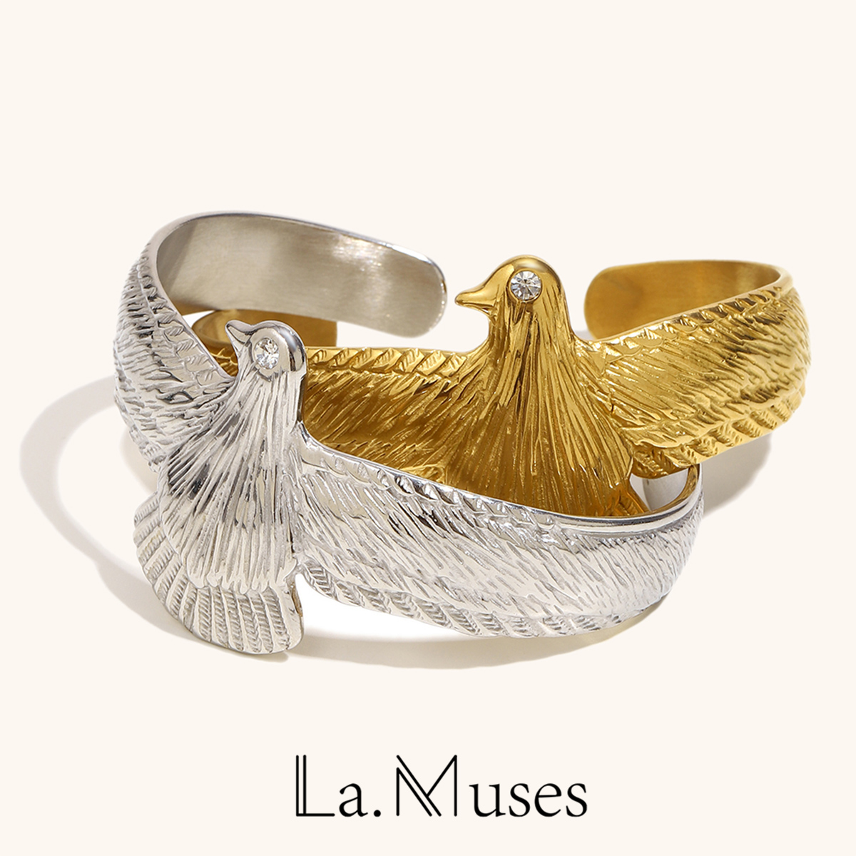 La. Muses Zircon Eye Bird Shap - Vintage Fashion La ulasan dan harga