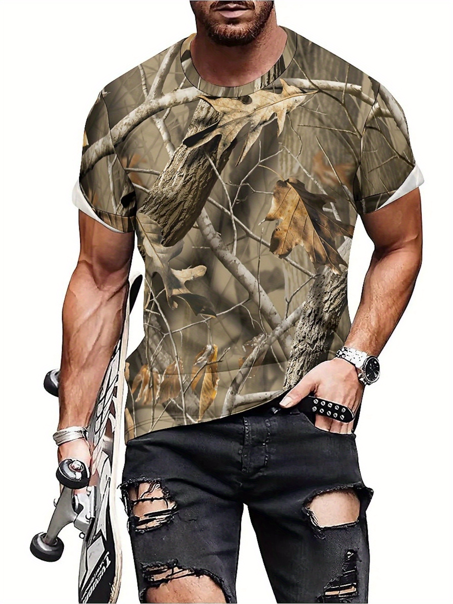 Vintage Camo Leaf Print Y2K Me - Vintage Y2K ulasan dan harga