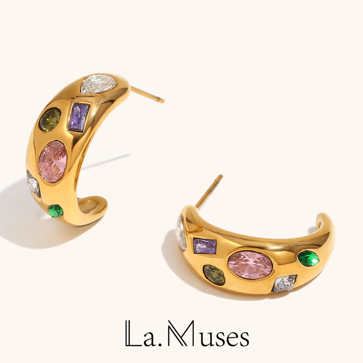 La. Muses Geometric Colored Zi - Vintage Fashion La ulasan dan harga