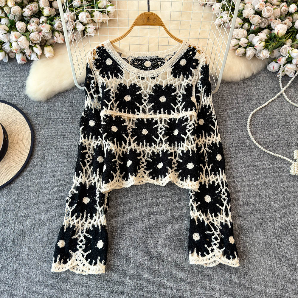 Floral Crochet Top for Women L - Crochet Top Boho ulasan dan harga
