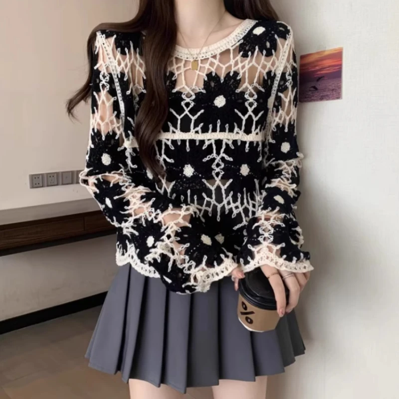 Floral Crochet Top for Women L - Crochet Top Boho ulasan dan harga