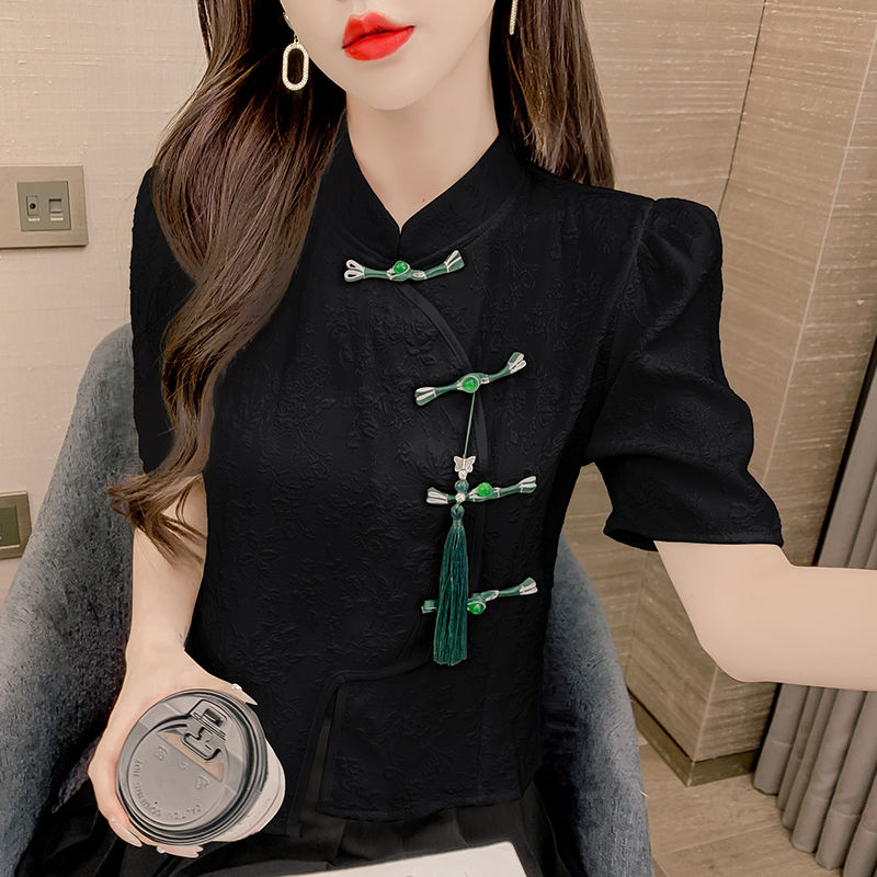 Vintage Blouses Women Fashion  - Vintage Fashion In Chinese ulasan dan harga