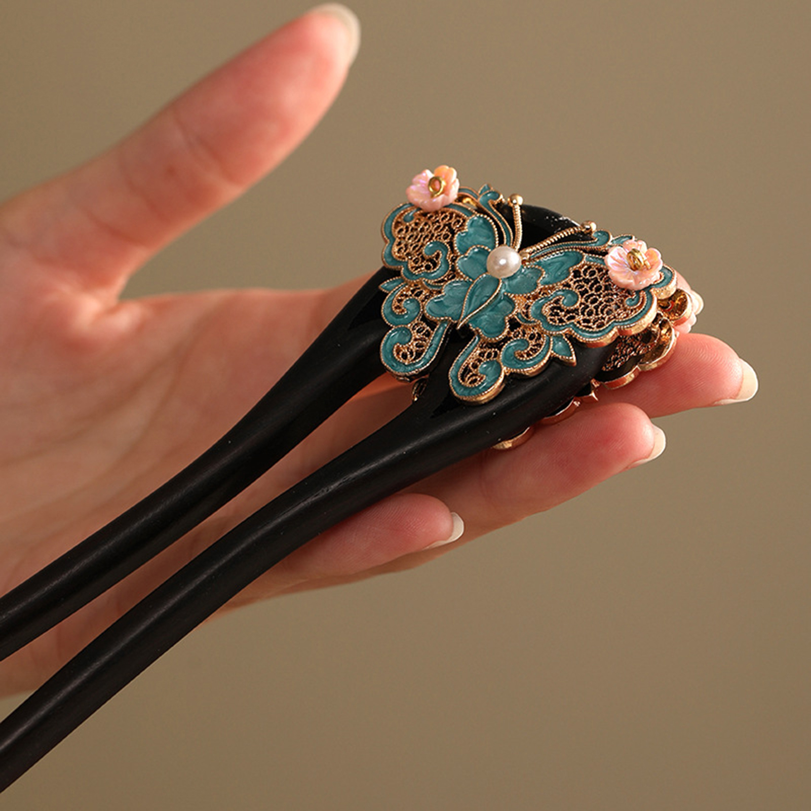 U Shape Chinese Style Hairpin  - Vintage Fashion In Chinese ulasan dan harga