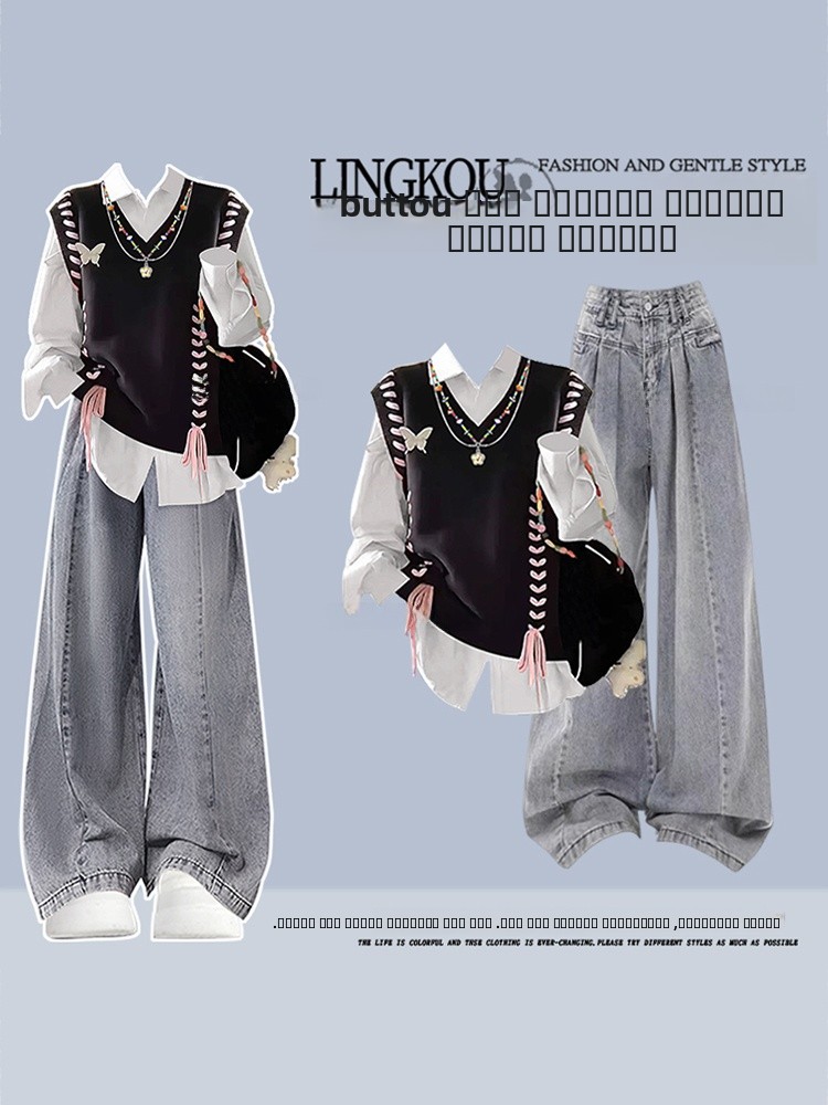 Fashionable Knitted Sweater Ve - Vintage Fashion Wear ulasan dan harga