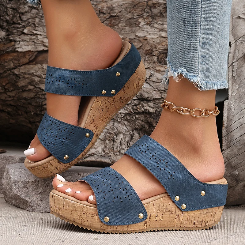 2025 Summer Platform Wedges Sa - Vintage Old Fashion ulasan dan harga