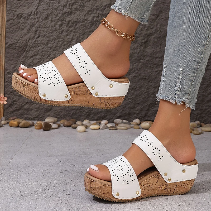 2025 Summer Platform Wedges Sa - Vintage Old Fashion ulasan dan harga