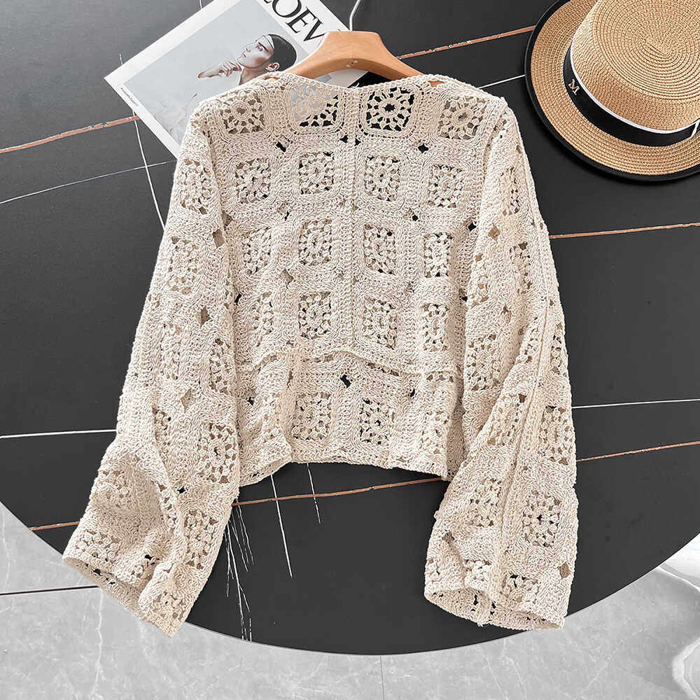 Women's Boho Crochet Lace Long - Crochet Top Boho ulasan dan harga
