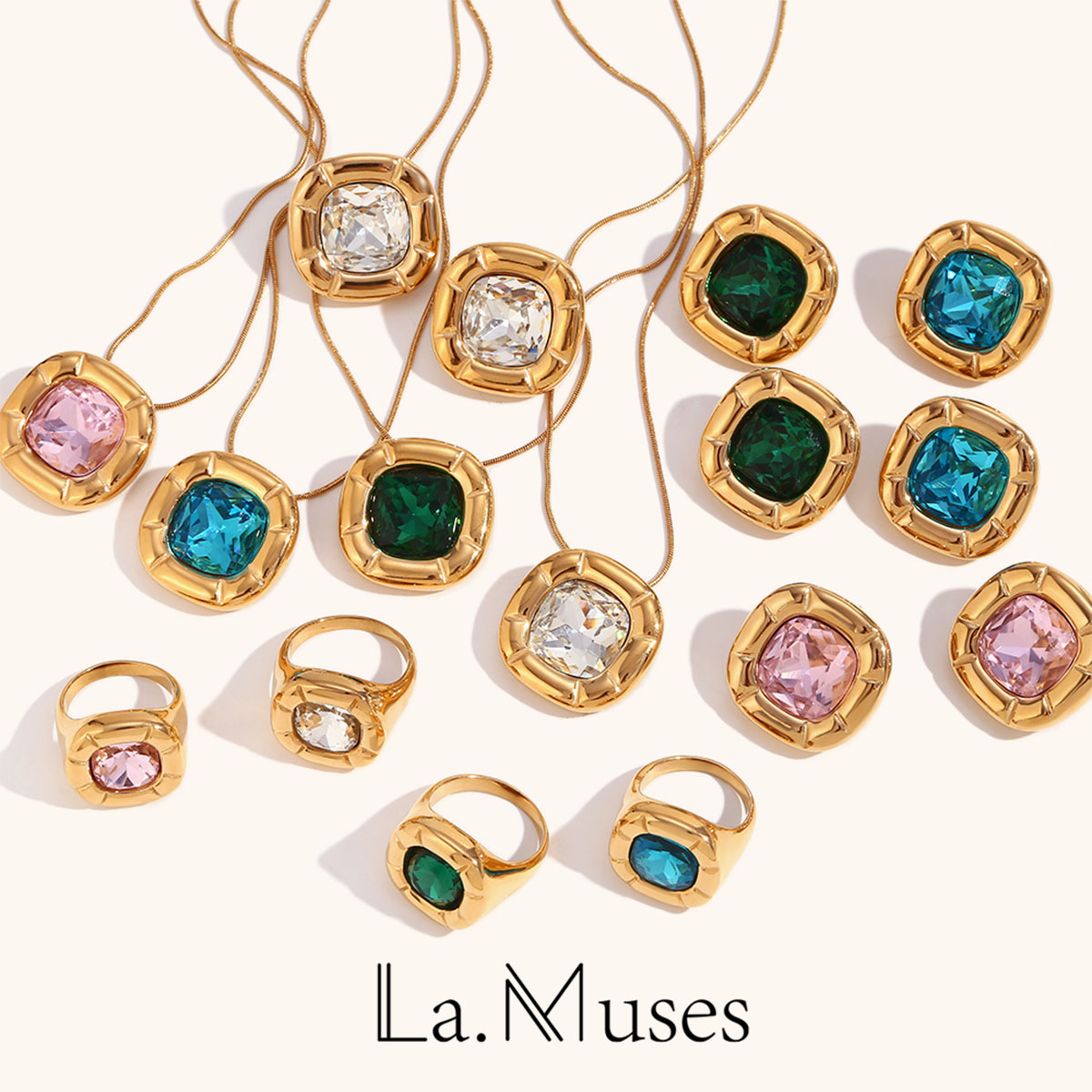 La. Muses Rounded Square Flowe - Vintage Fashion La ulasan dan harga