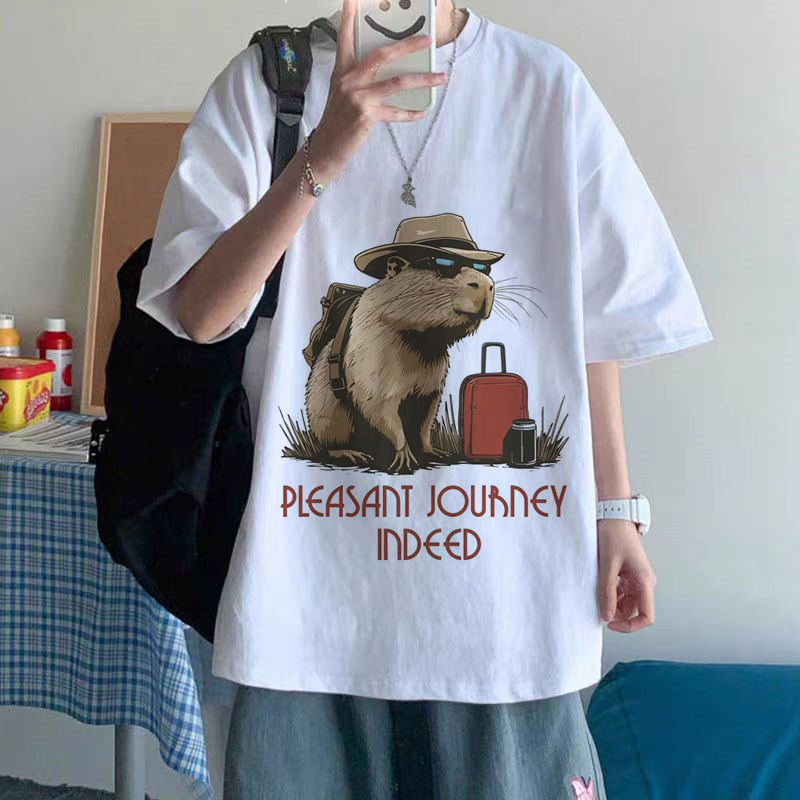 Funny Mange Printed Shirt Cart - Vintage Fashion Eu ulasan dan harga