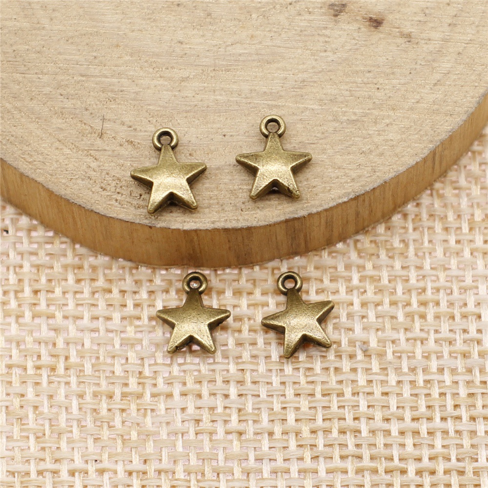 40pcs 8.6x7.1mm 2 Colors Antiq - Vintage Fashion Online ulasan dan harga
