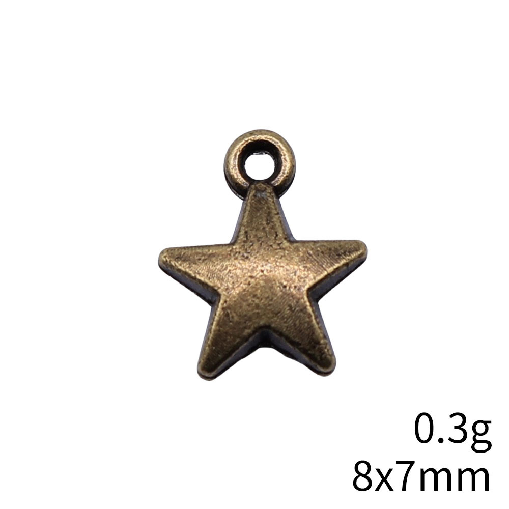 40pcs 8.6x7.1mm 2 Colors Antiq - Vintage Fashion Online ulasan dan harga