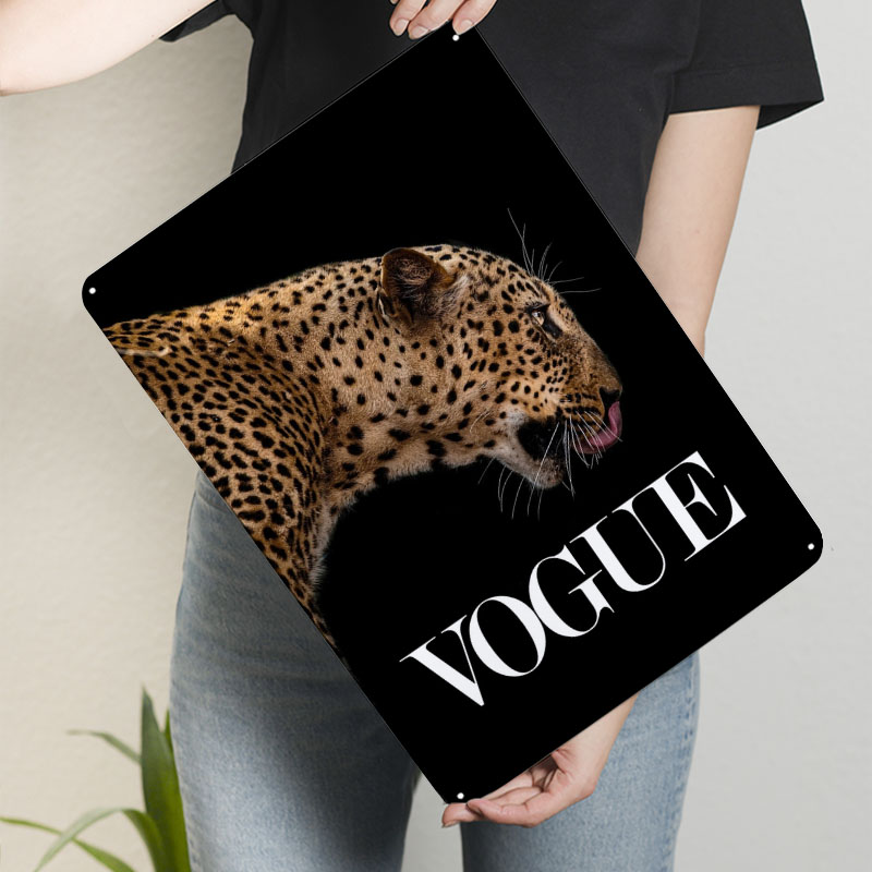 Vogue Fashion Poster Metal Sig - Vintage Vogue Fashion Poster ulasan dan harga