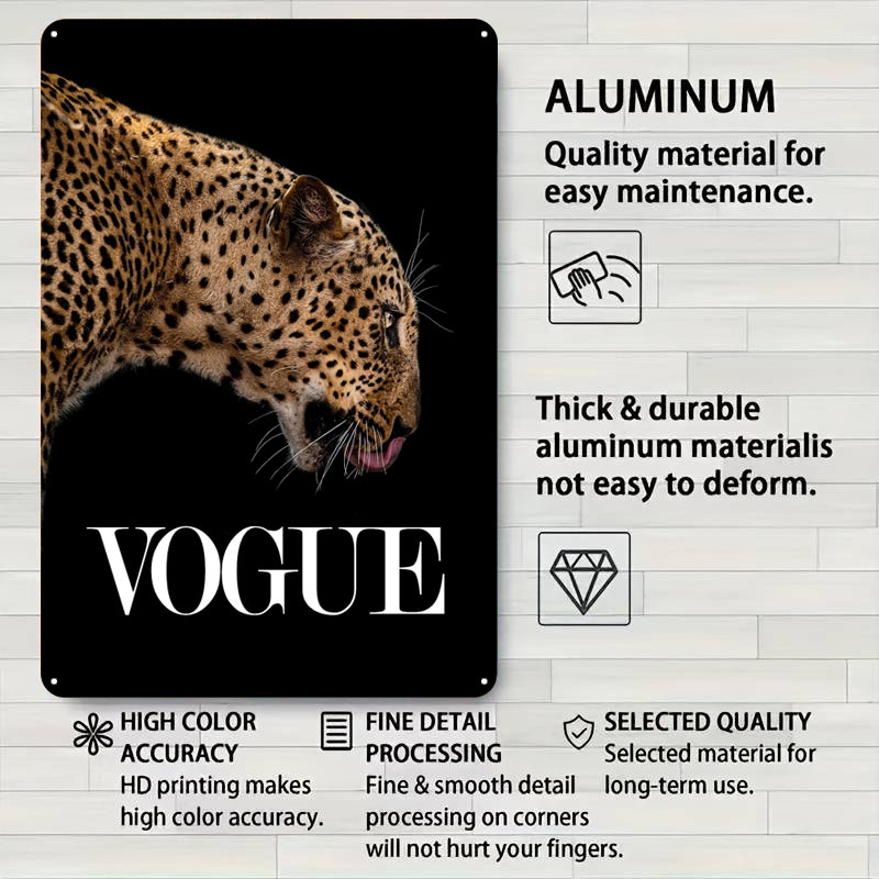 Vogue Fashion Poster Metal Sig - Vintage Vogue Fashion Poster ulasan dan harga