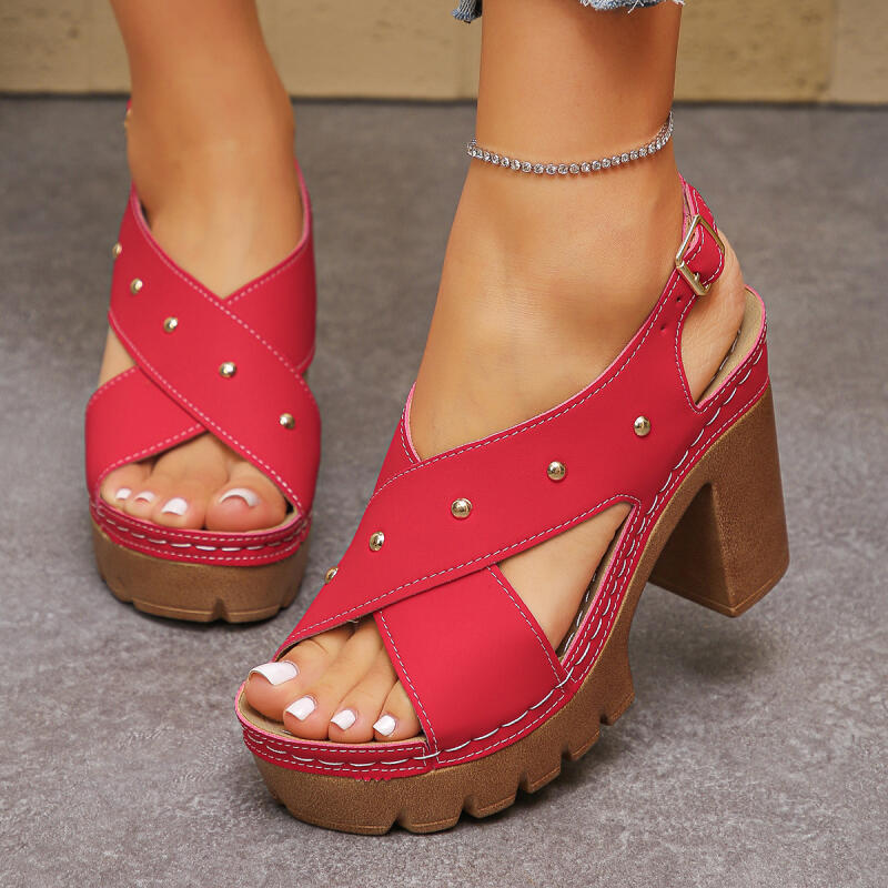 Vintage Super High Heel Cross  - Vintage Old Fashion ulasan dan harga