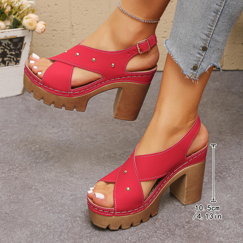 Vintage Super High Heel Cross  - Vintage Old Fashion ulasan dan harga