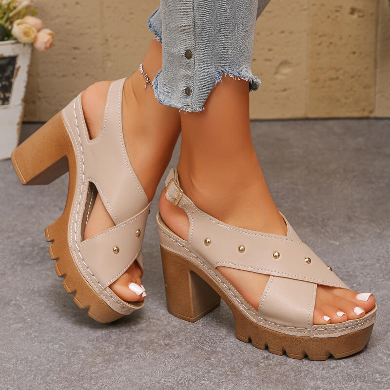 Vintage Super High Heel Cross  - Vintage Old Fashion ulasan dan harga