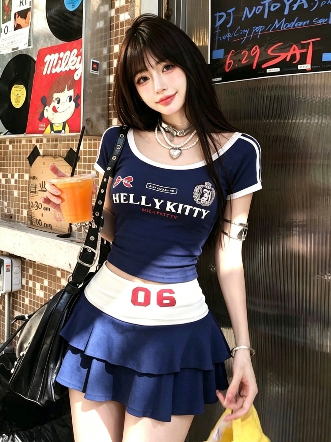 American Retro Hot Girl Letter - Vintage Fashion Show ulasan dan harga