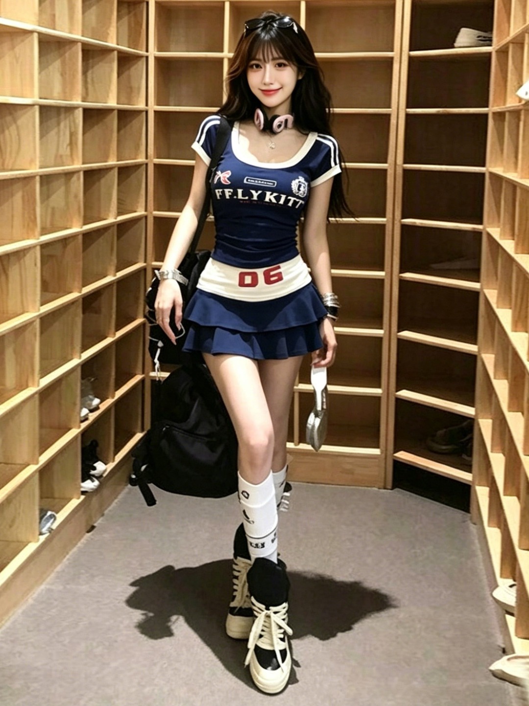American Retro Hot Girl Letter - Vintage Fashion Show ulasan dan harga
